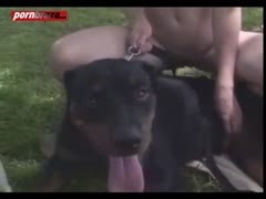 Mature Blonde Outdoor Has sex animal